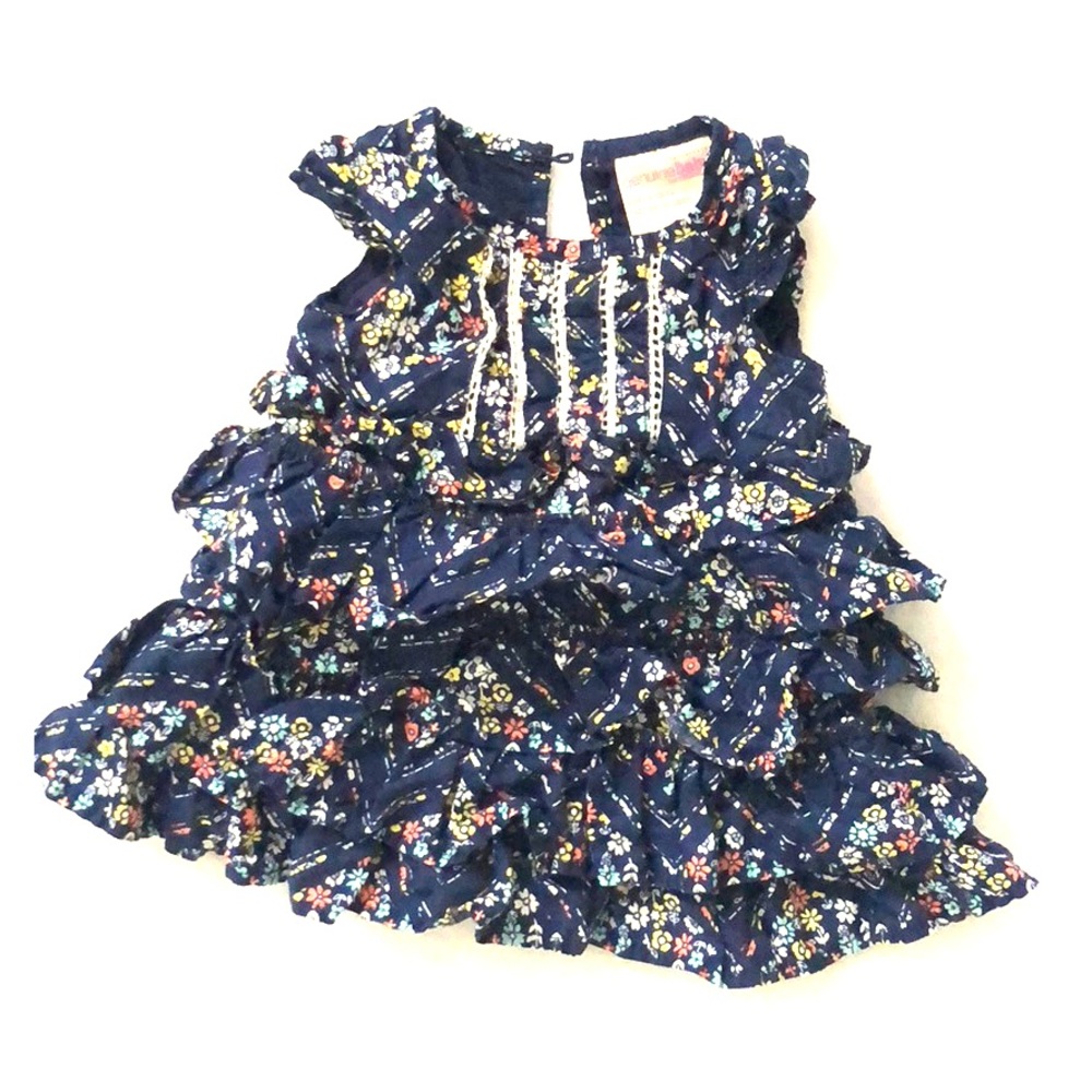 Multi-colored ruffles baby dress - Picture 1 of 3
